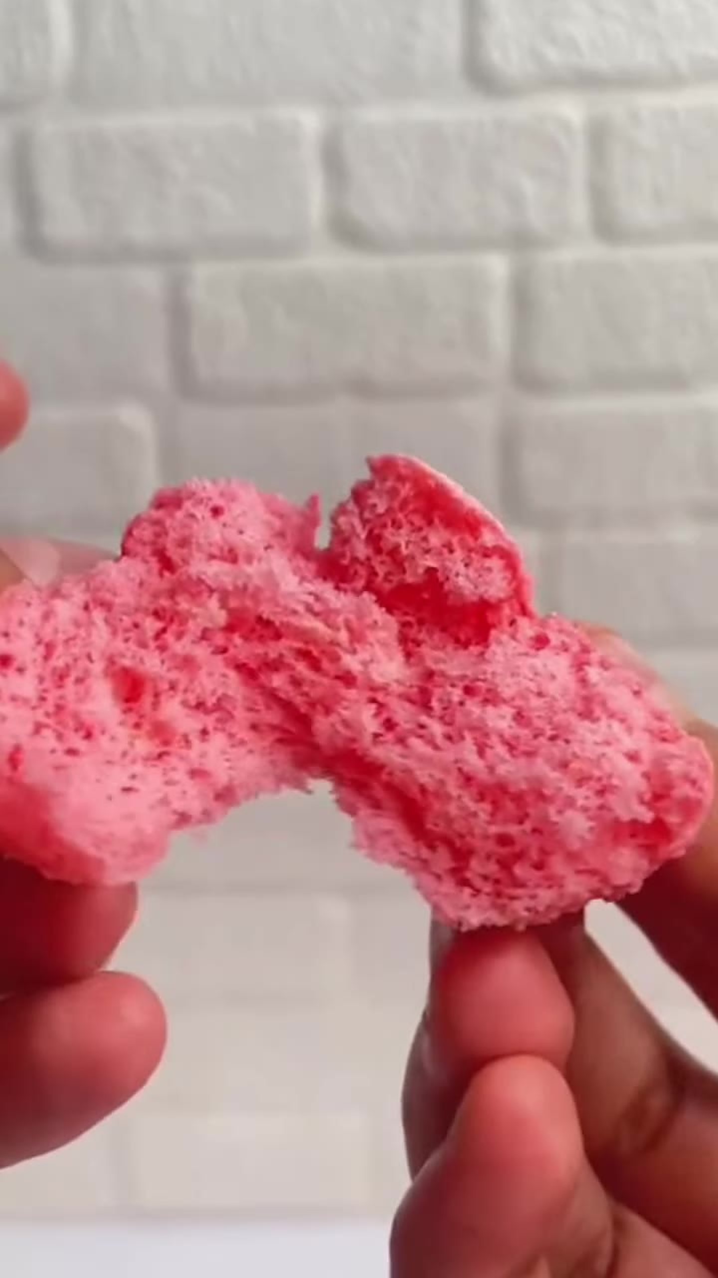 Fresh baked pink cookies